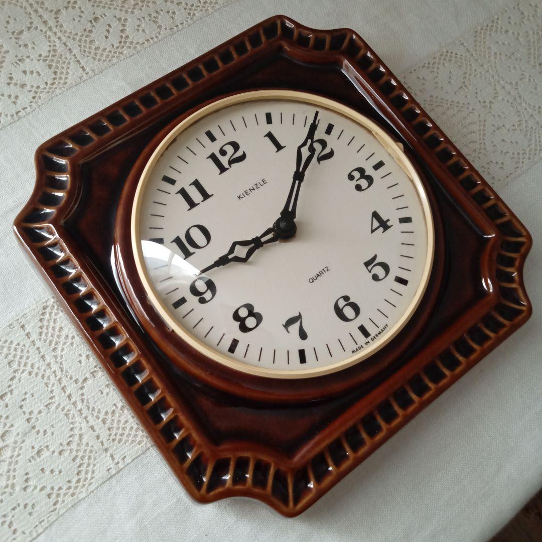 掛時計 ブラウン