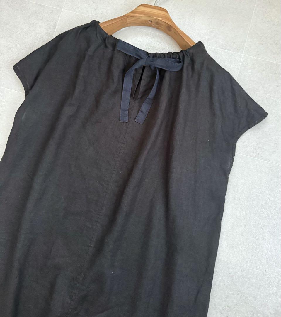 Fog Linen Work フォグリネンワーク バッグリボンワンピース