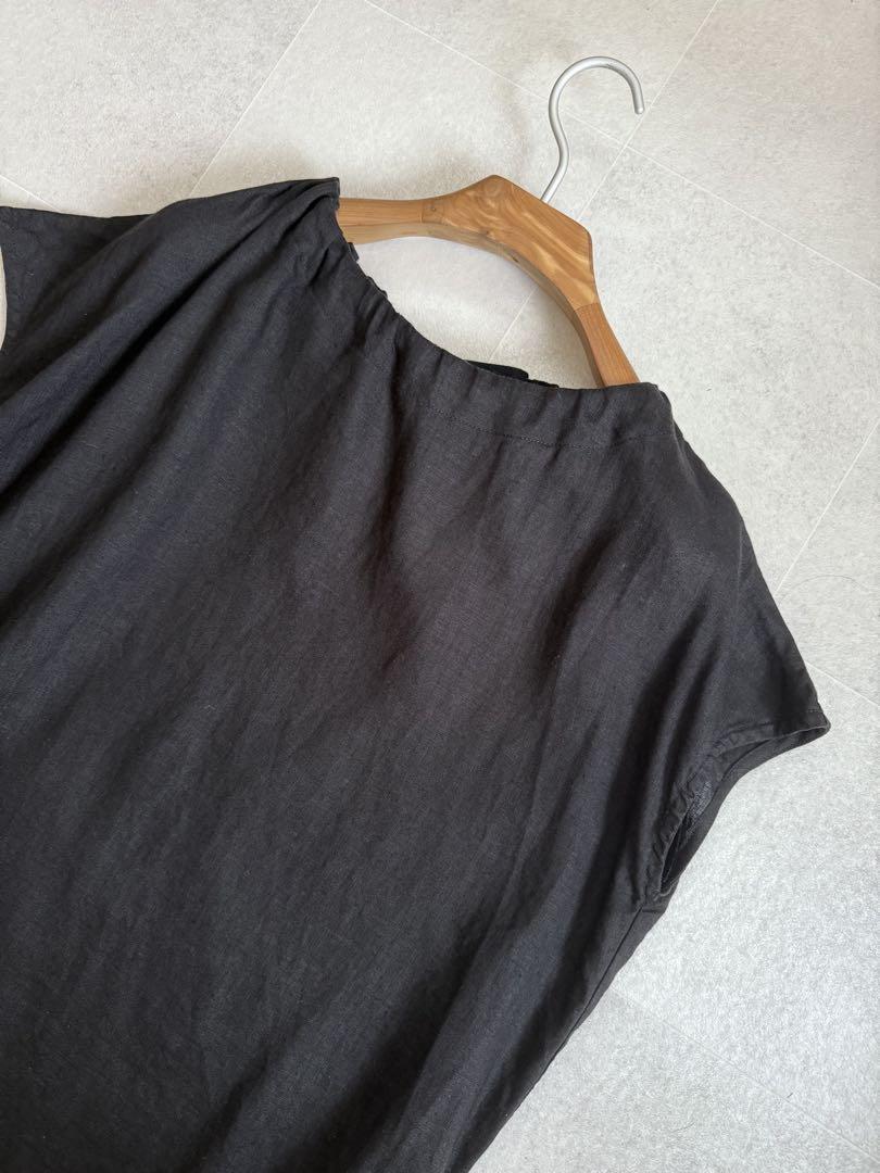 Fog Linen Work フォグリネンワーク バッグリボンワンピース