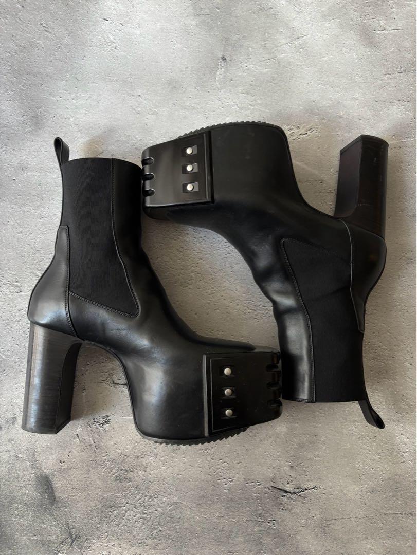 リックオウエンス Rick Owens　グリルド　キス　プラットフォーム ブーツ