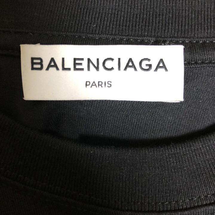 シャツにな☻ 美品 Tシャツ ブラック サイズXS KpbGU-m70393157880 BALENCIAGA バレンシアガ ❋・ストア