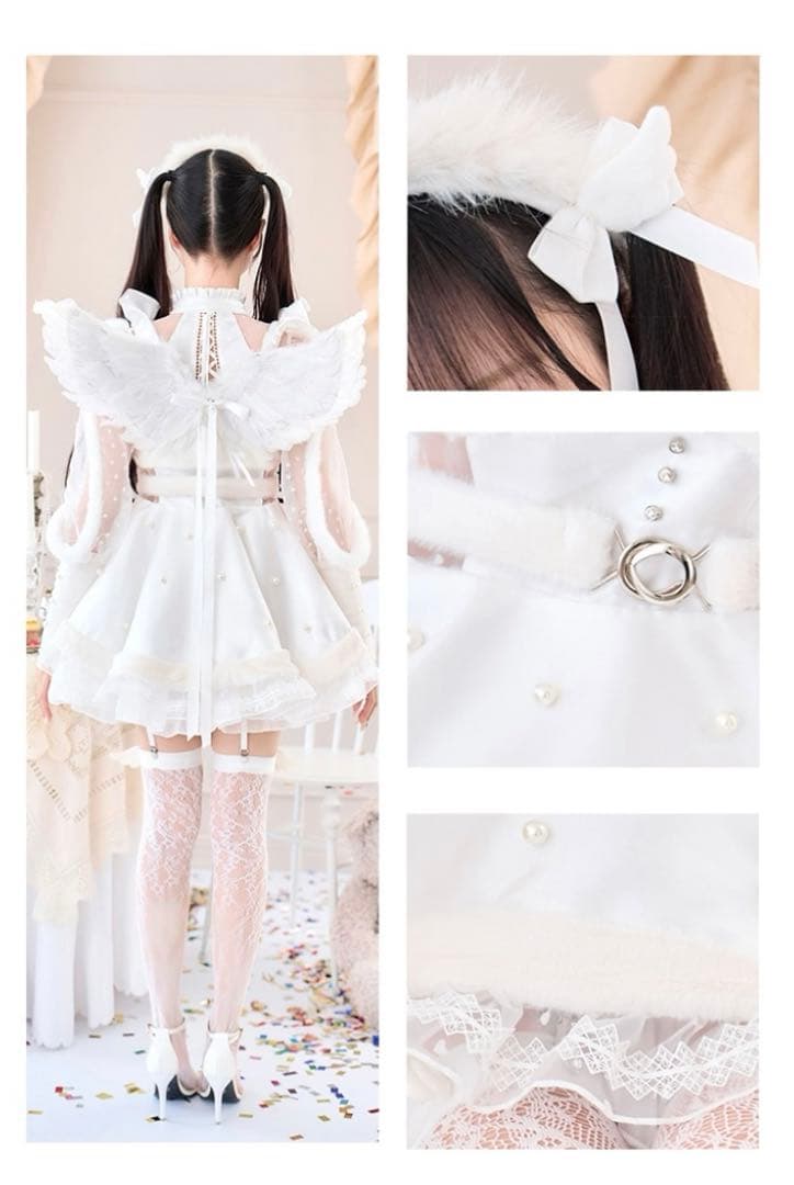 マリームーン【中村里砂着用】エンジェル ミスティフェザードレス マリームーン【中村里砂着用】エンジェル ミスティフェザードレス