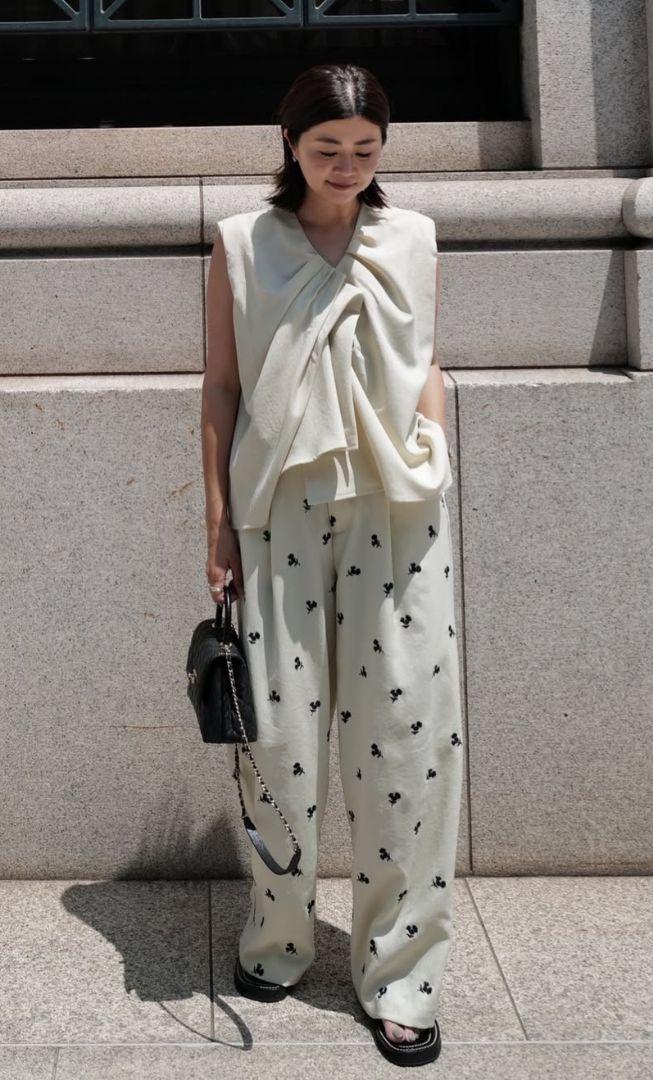 machatt Tuck Drape Tops