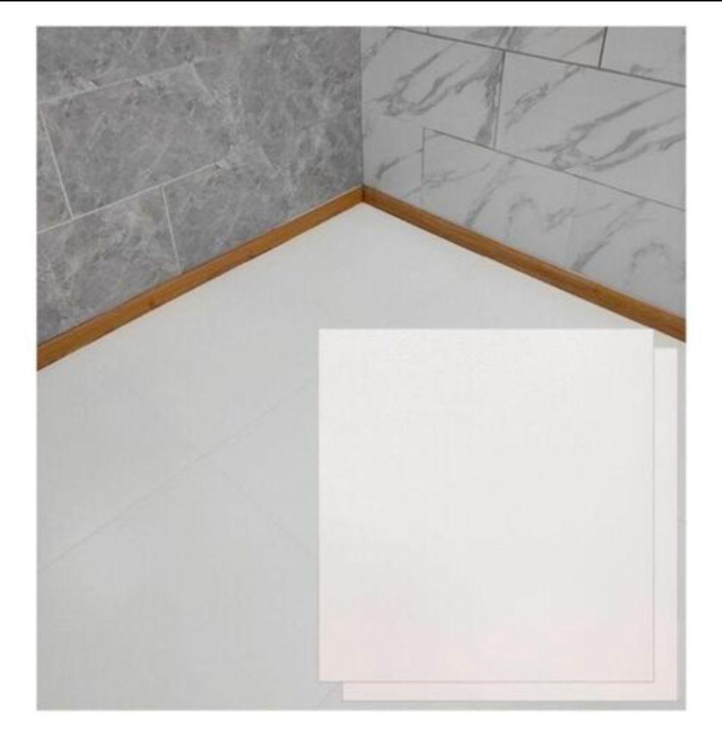 フロアタイル　白