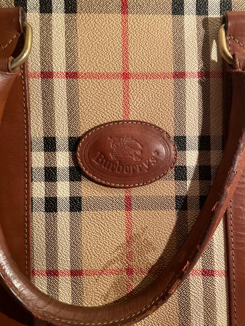 Burberry チェック柄 ビジネスバッグ
