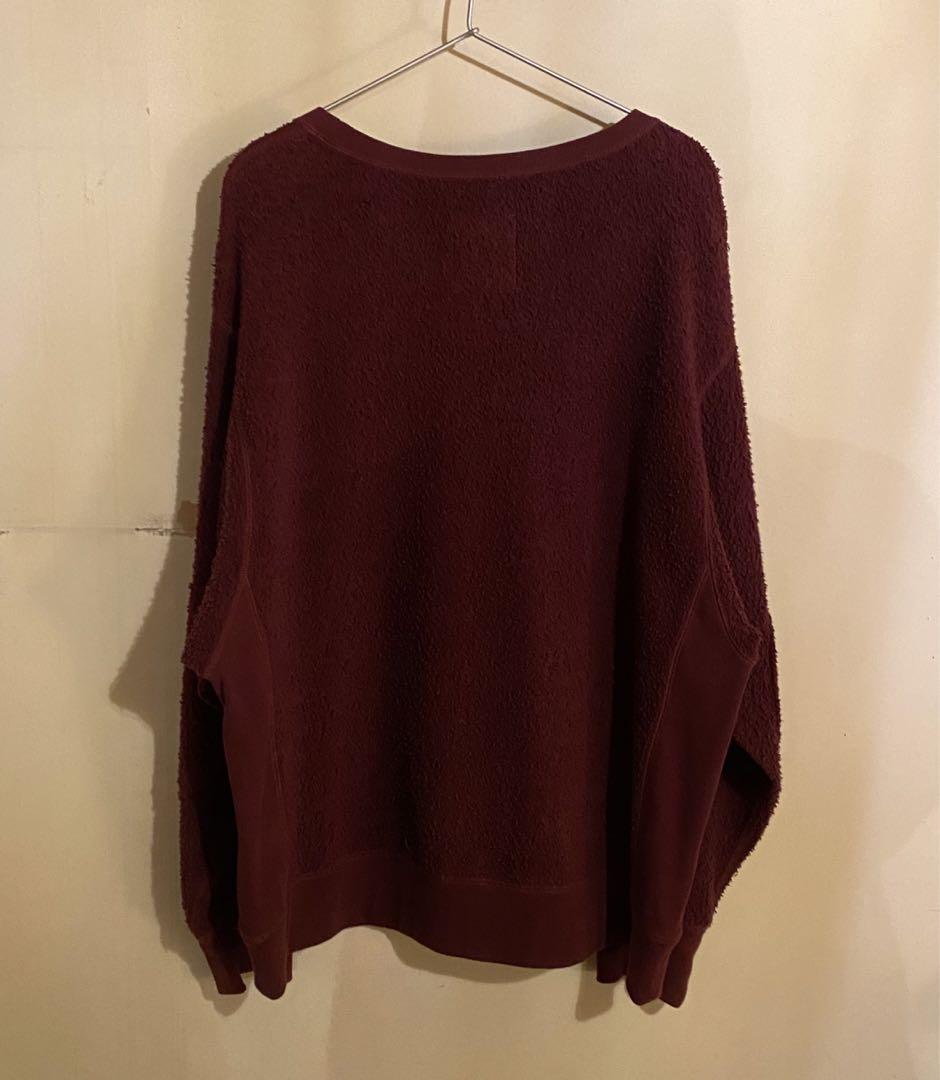 21AW ALONE エルボーパッチ パイル スウェット SIZE 2