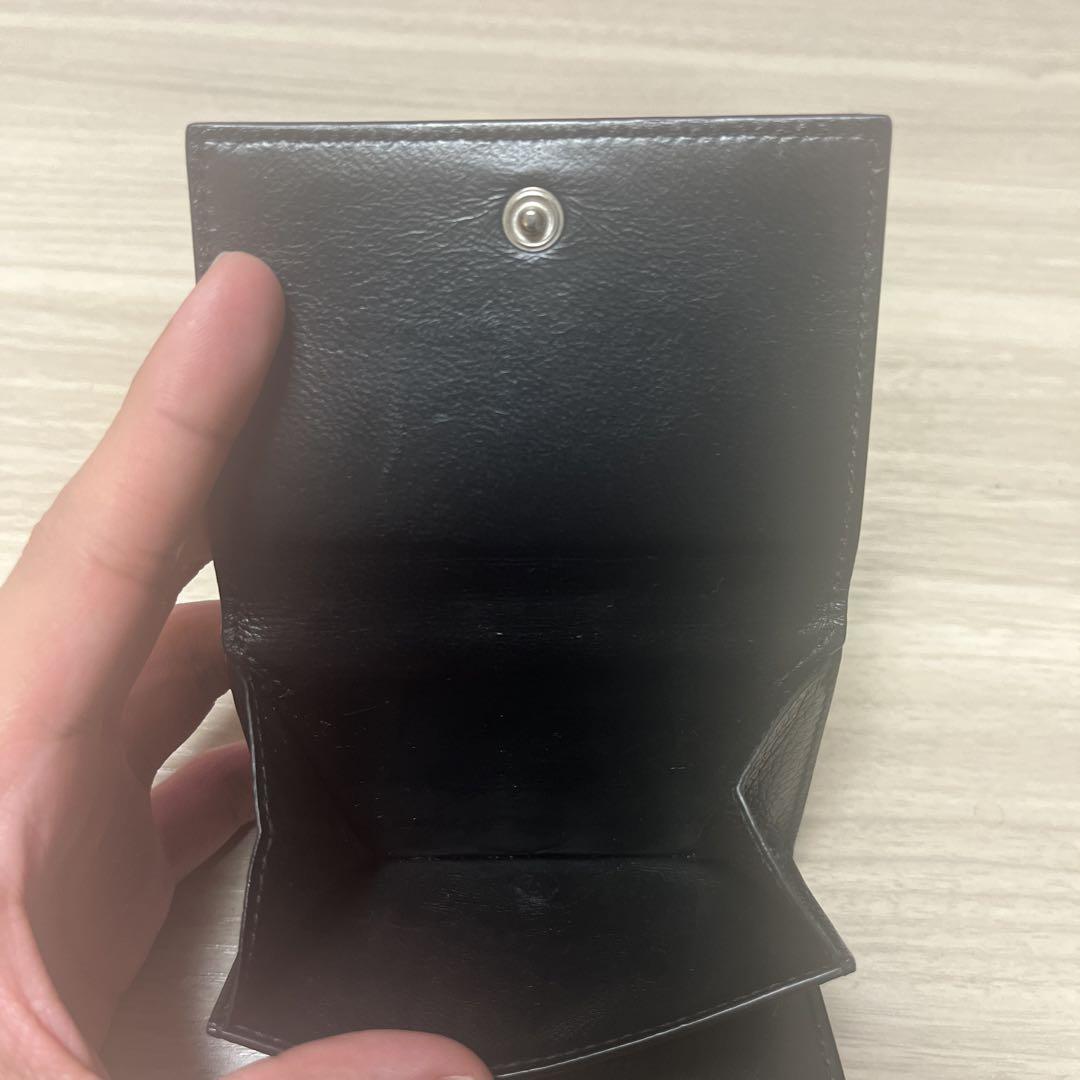 BALENCIAGA 三つ折り財布 ブラック/グリーン