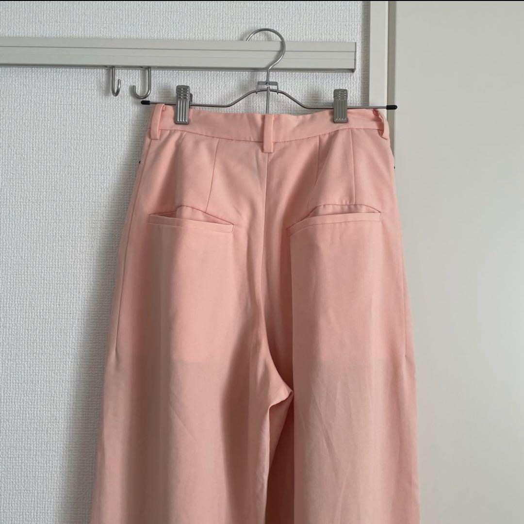 CLANE ベーシックタックパンツ 0 XS ピンク - メルカリ