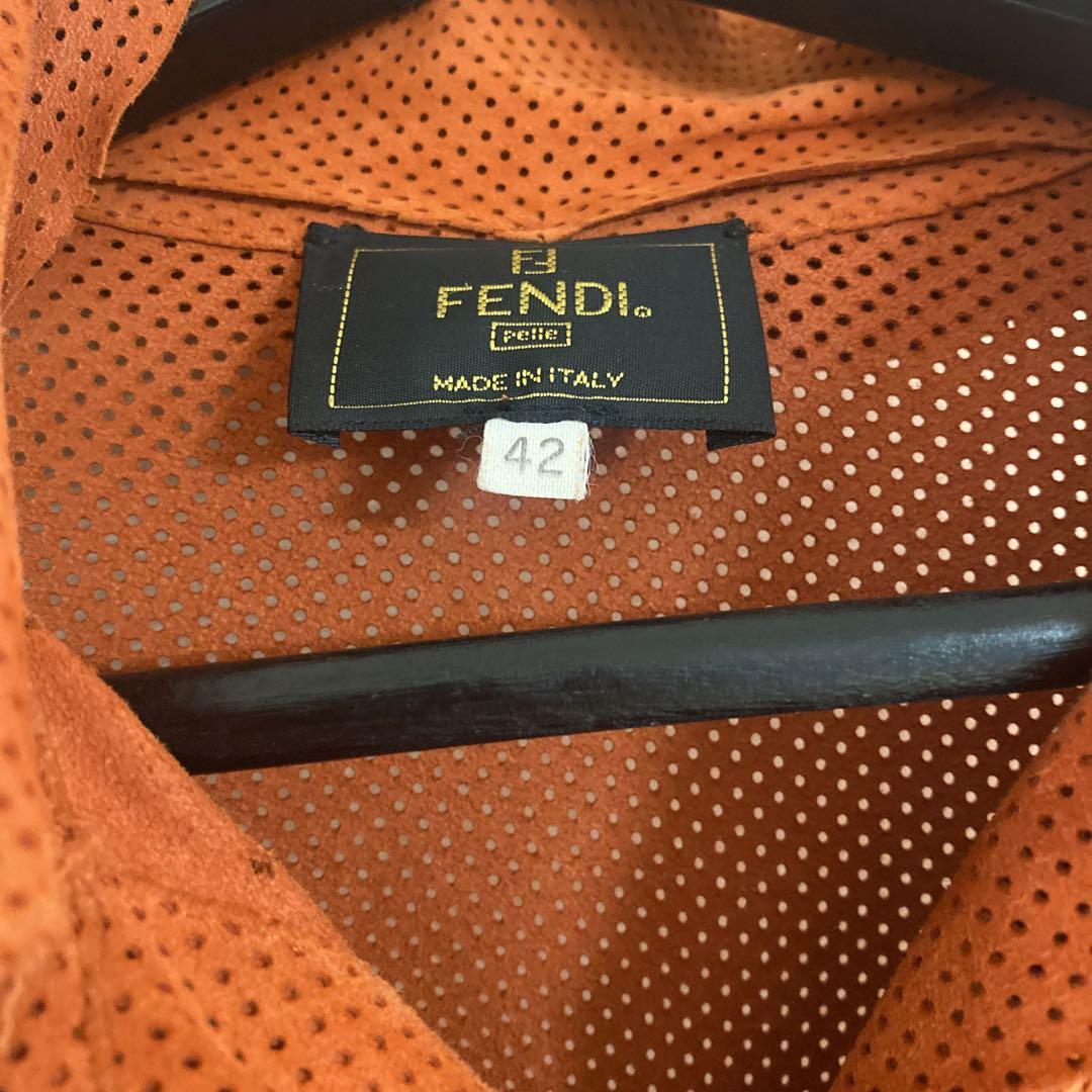 FENDI デザインベロアシャツ