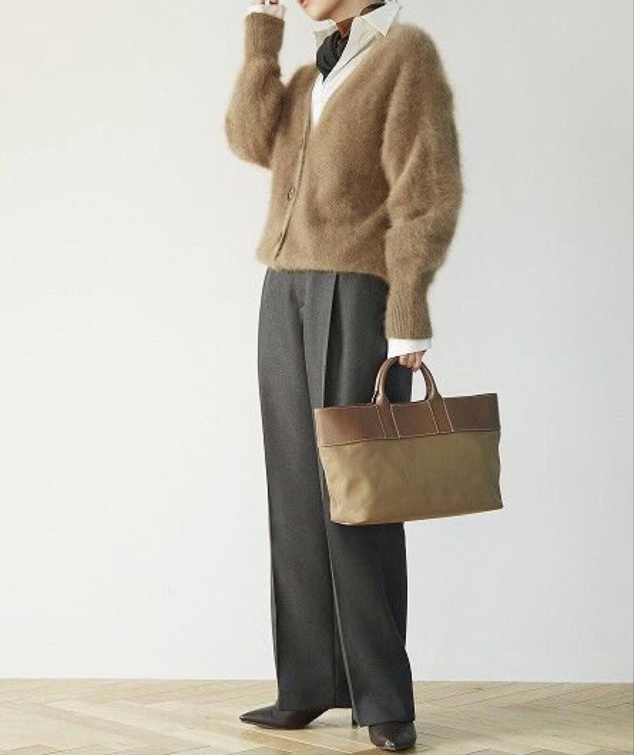 トレジャートプカピ レザー コンビ ナイロン トートバッグ ハンドバッグ トレジャートプカピ レザー コンビ ナイロン トートバッグ ハンドバッグ