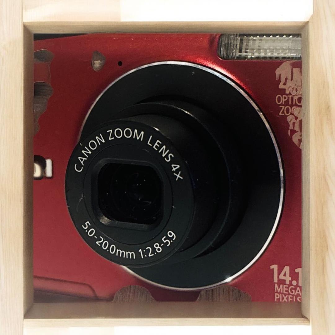 【箱付美品】Canon PowerShot A2200 HD 人気色レッド