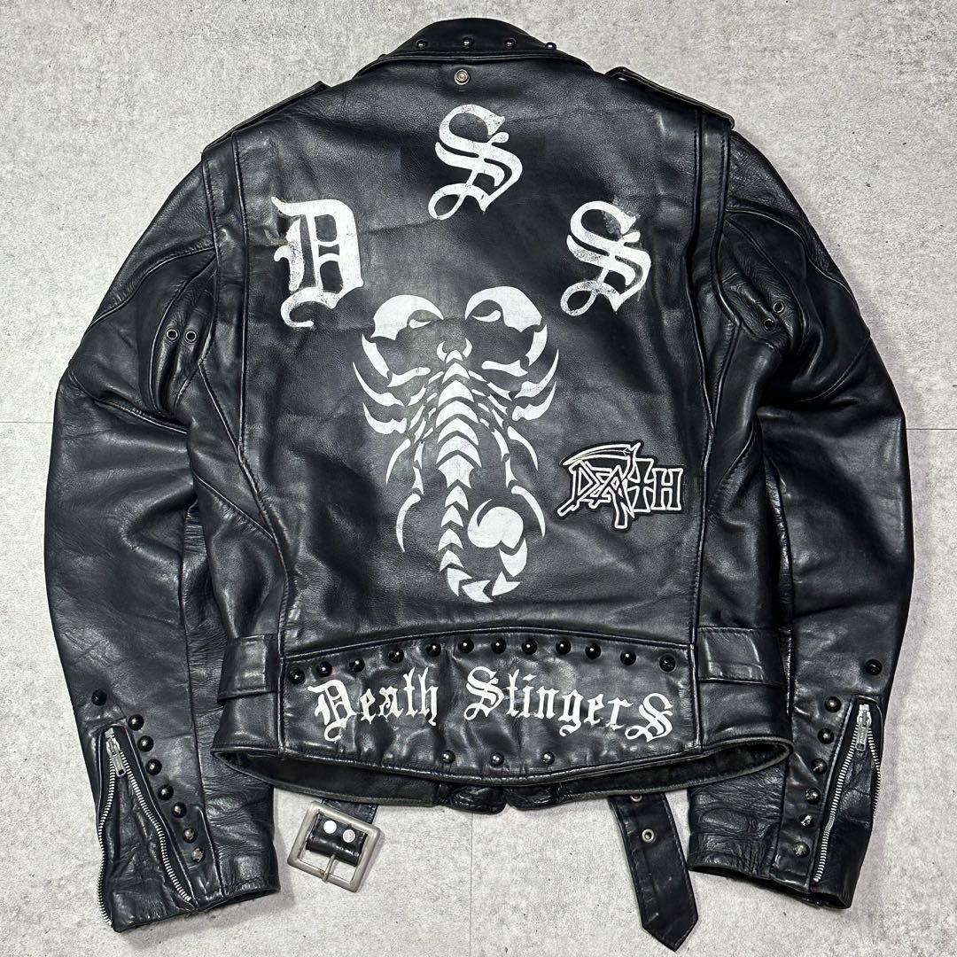入荷now 安全 ペイント 36 ダブルライダース 618 Schot スタッズ メルカリ - ジャケット・アウター