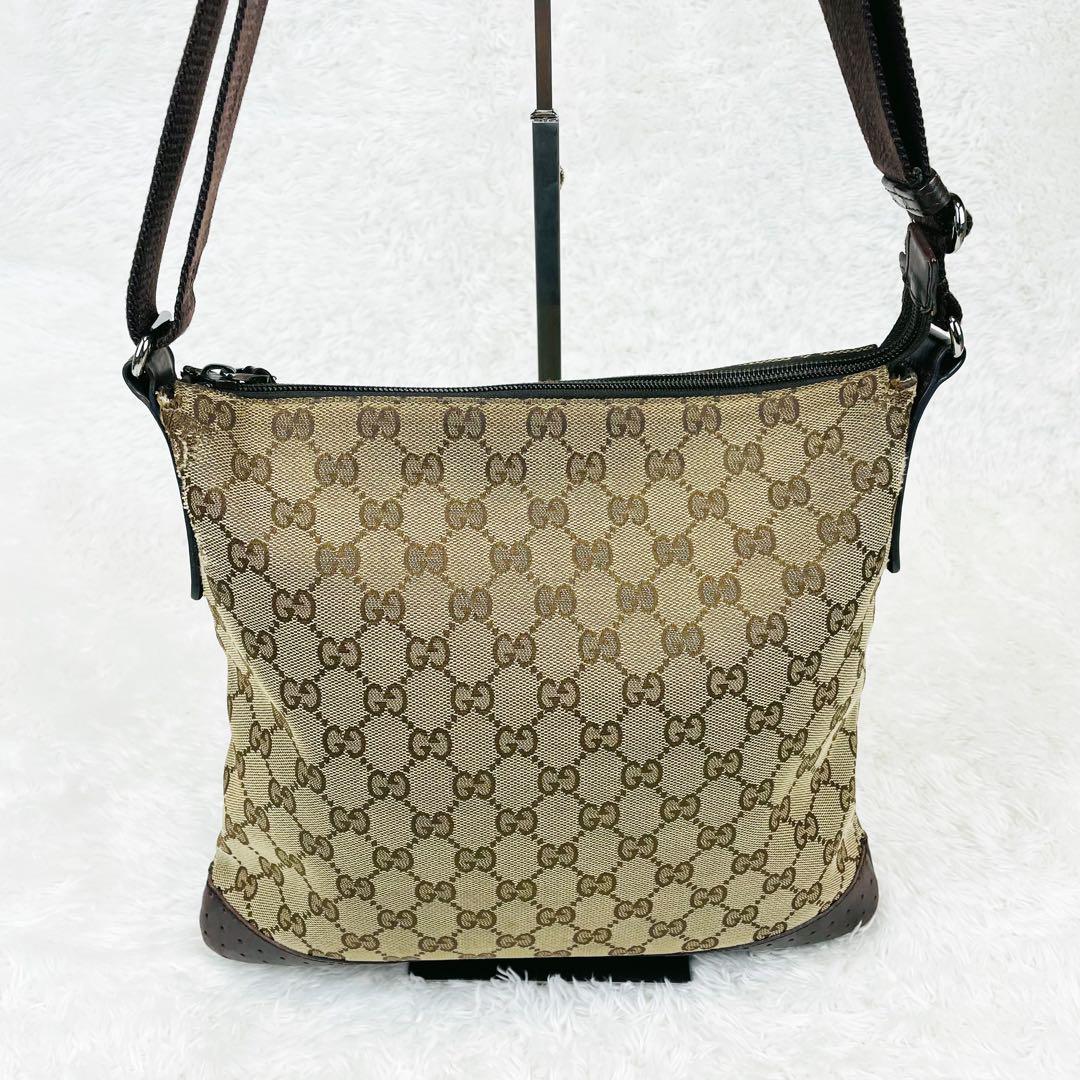開梱 設置?無料 】 美品 GUCCI グッチ ショルダーバッグ GGキャンバス