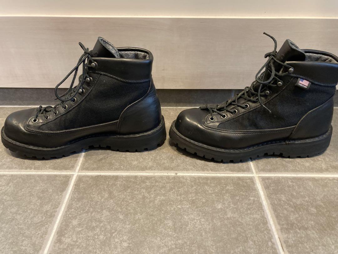 【メンテナンス済】Danner ダナーライト 31400X US7.0 旧白タグ DANNER ダナーライト ブラック 黒 us7 ゴアテックス ダナー