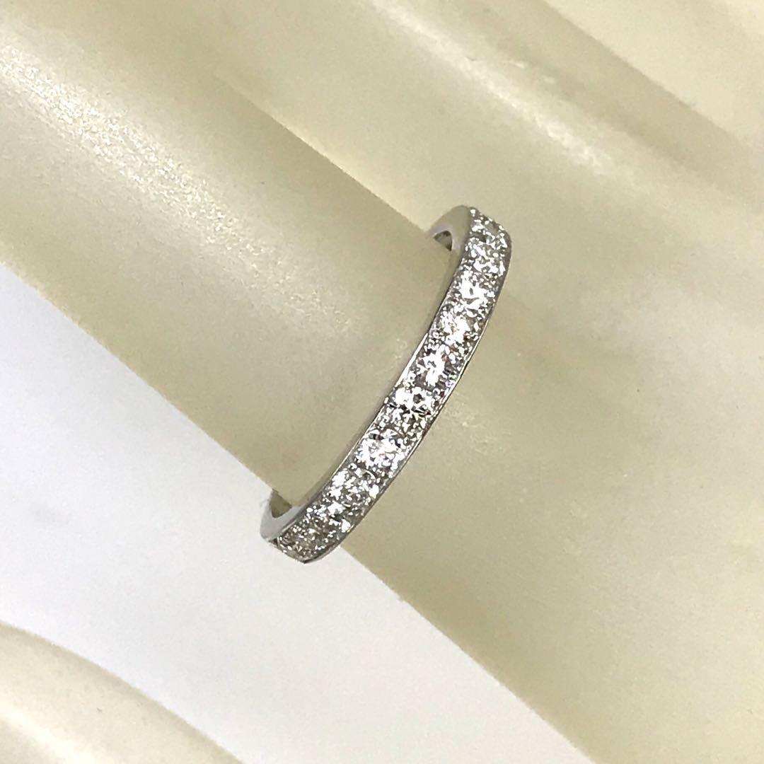 0.50ct 上質天然ダイヤモンド　PT950 エタニティリング