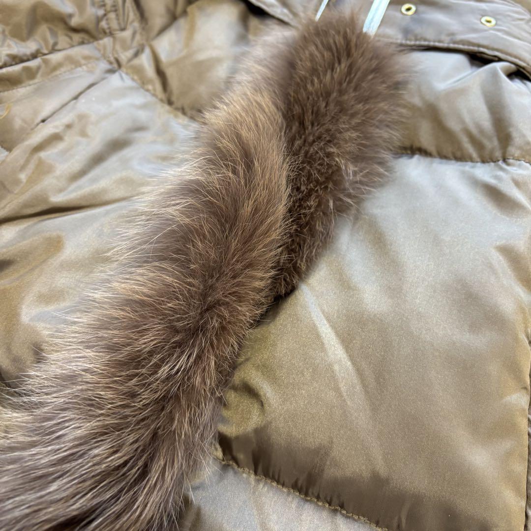 KETTY✨ロングダウンコート ベルト Aライン ブルーフォックス
