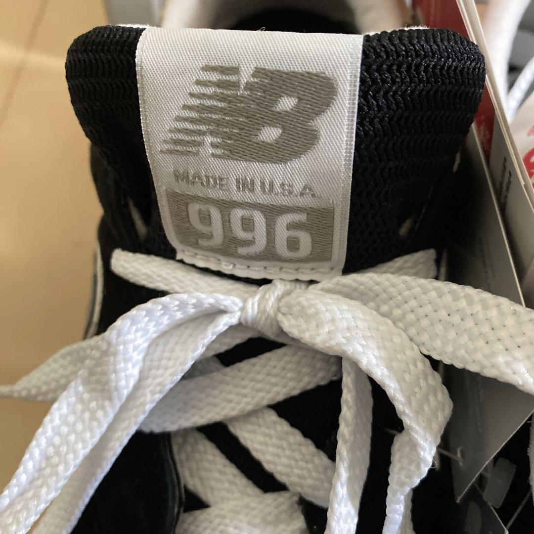 ニューバランス　【新品】【MADE IN USA】996ブラック 24.5㎝