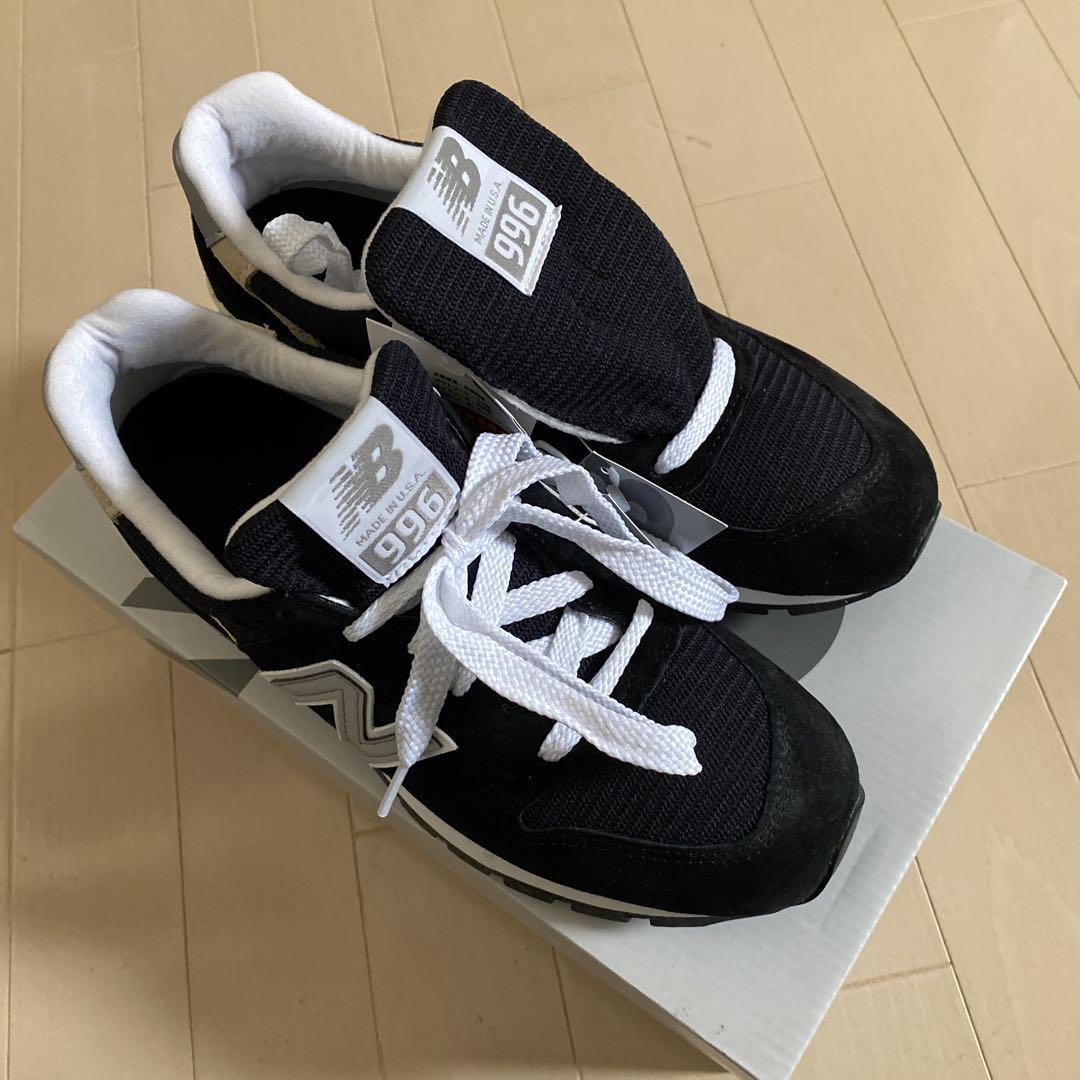 ニューバランス　【新品】【MADE IN USA】996ブラック 24.5㎝