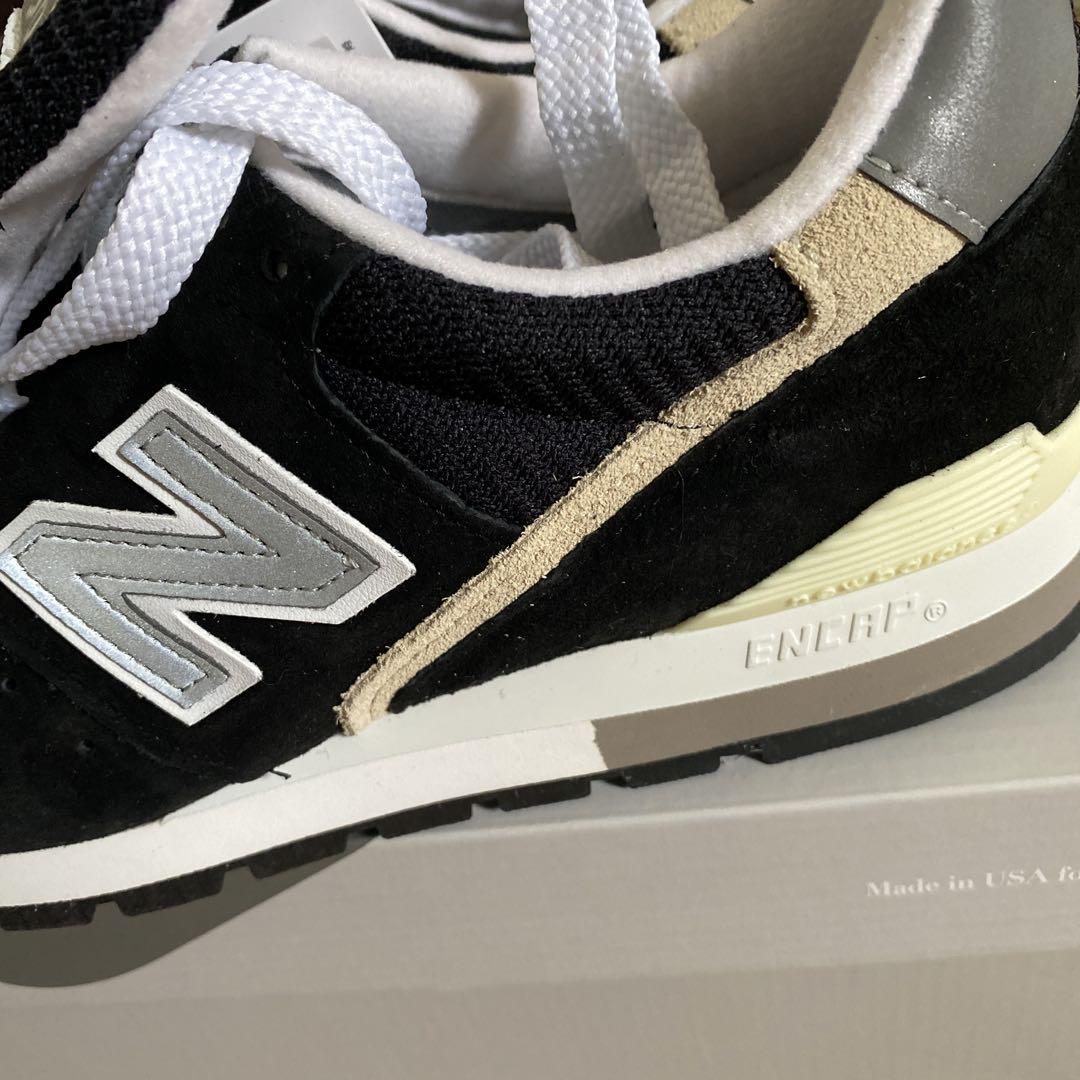 ニューバランス　【新品】【MADE IN USA】996ブラック 24.5㎝