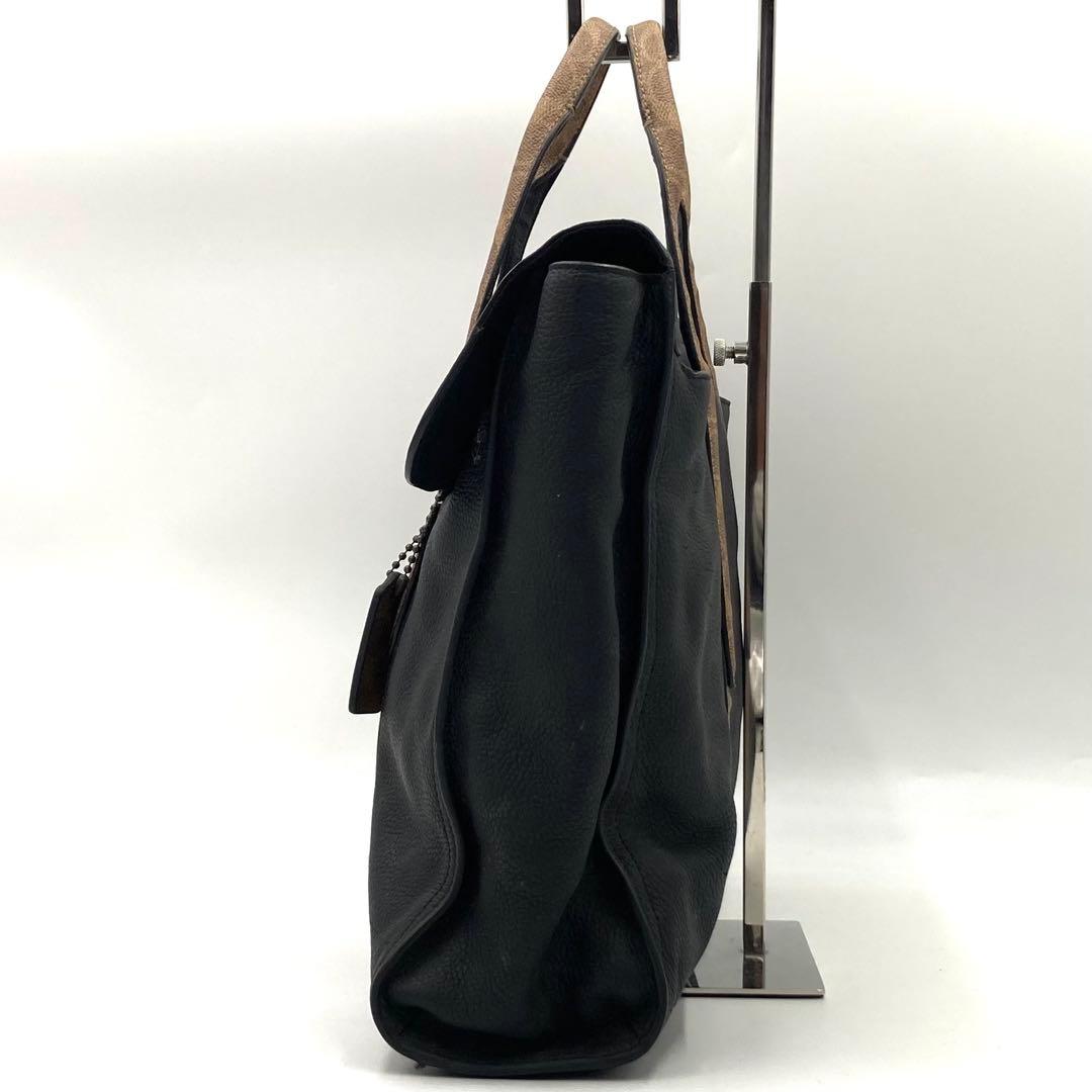 【希少型】 コーチ ビジネスバッグ トート A4収納 2way シグネチャー