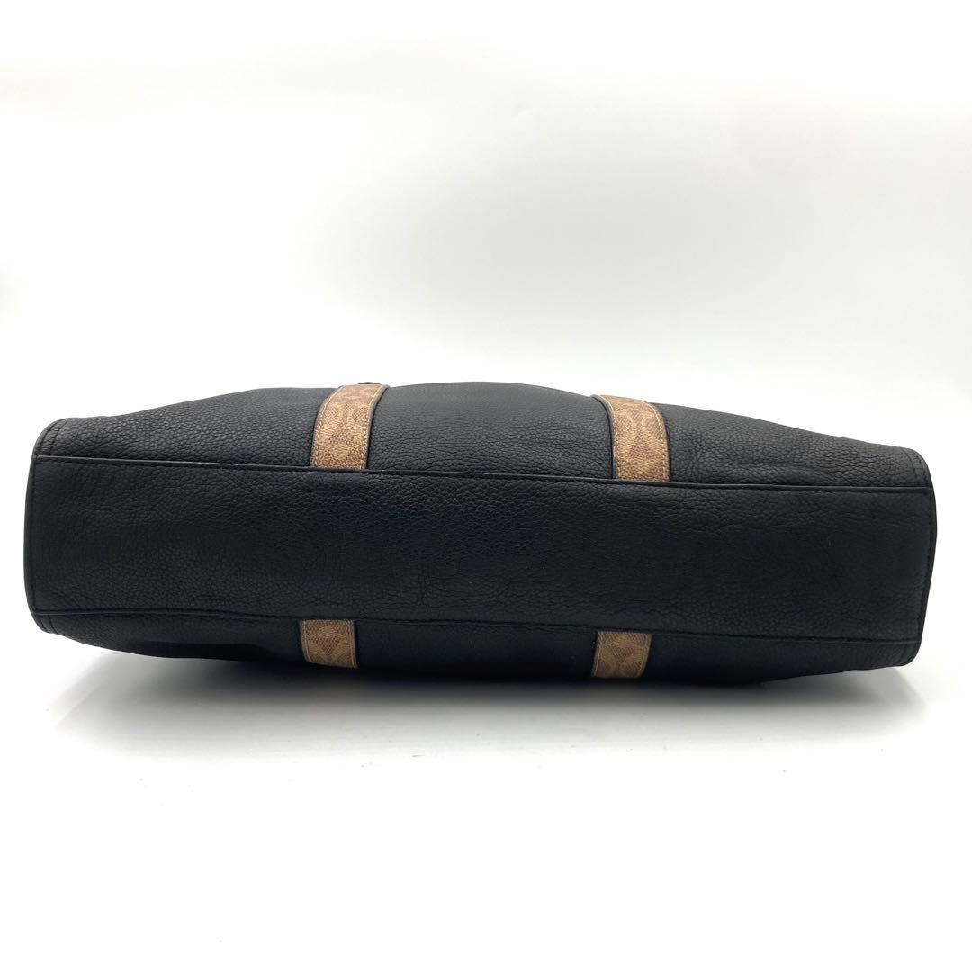 【希少型】 コーチ ビジネスバッグ トート A4収納 2way シグネチャー