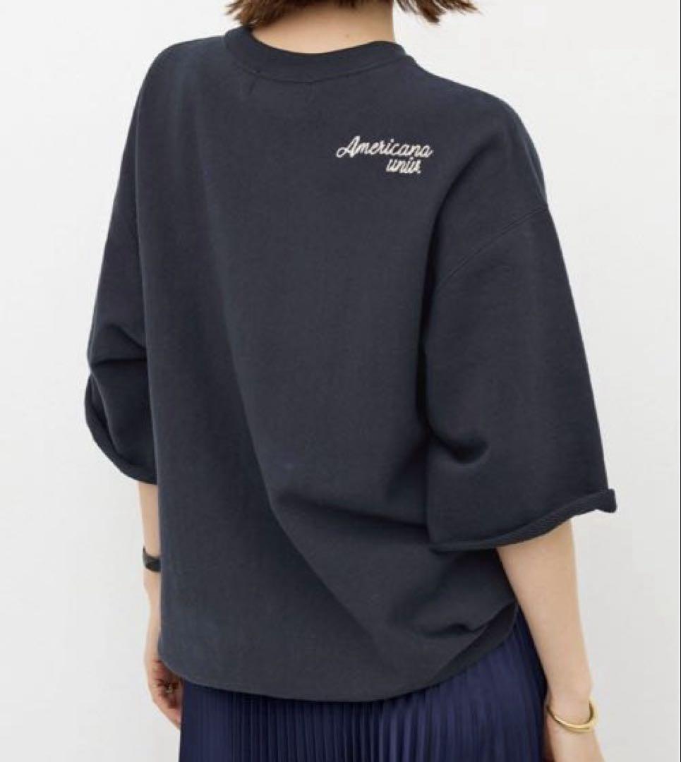 アパルトモン　アメリカーナ　HALF SLEEVE SWEAT