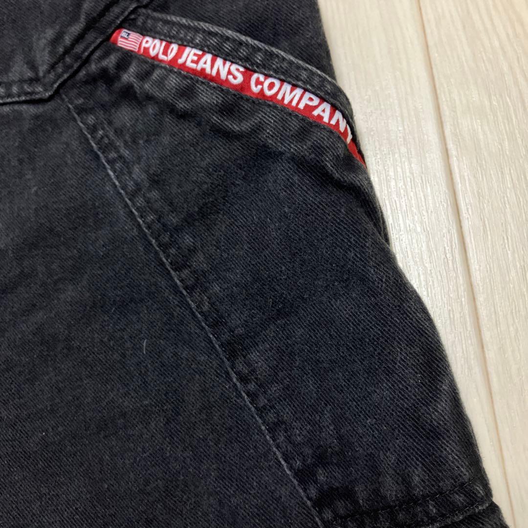 ラルフローレン ポロジーンズ デニムショートパンツ バギーショーツ ブラック