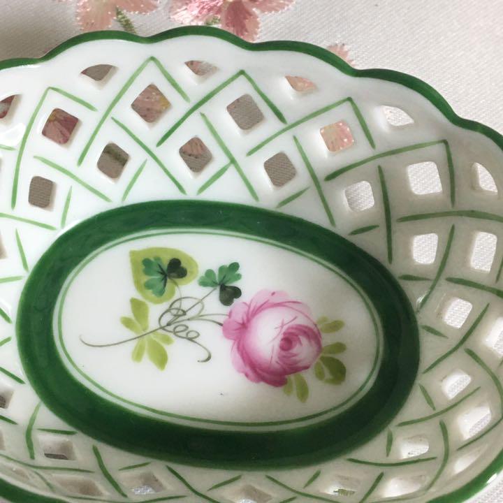 ヘレンド ウィーンの薔薇 陶器バスケット