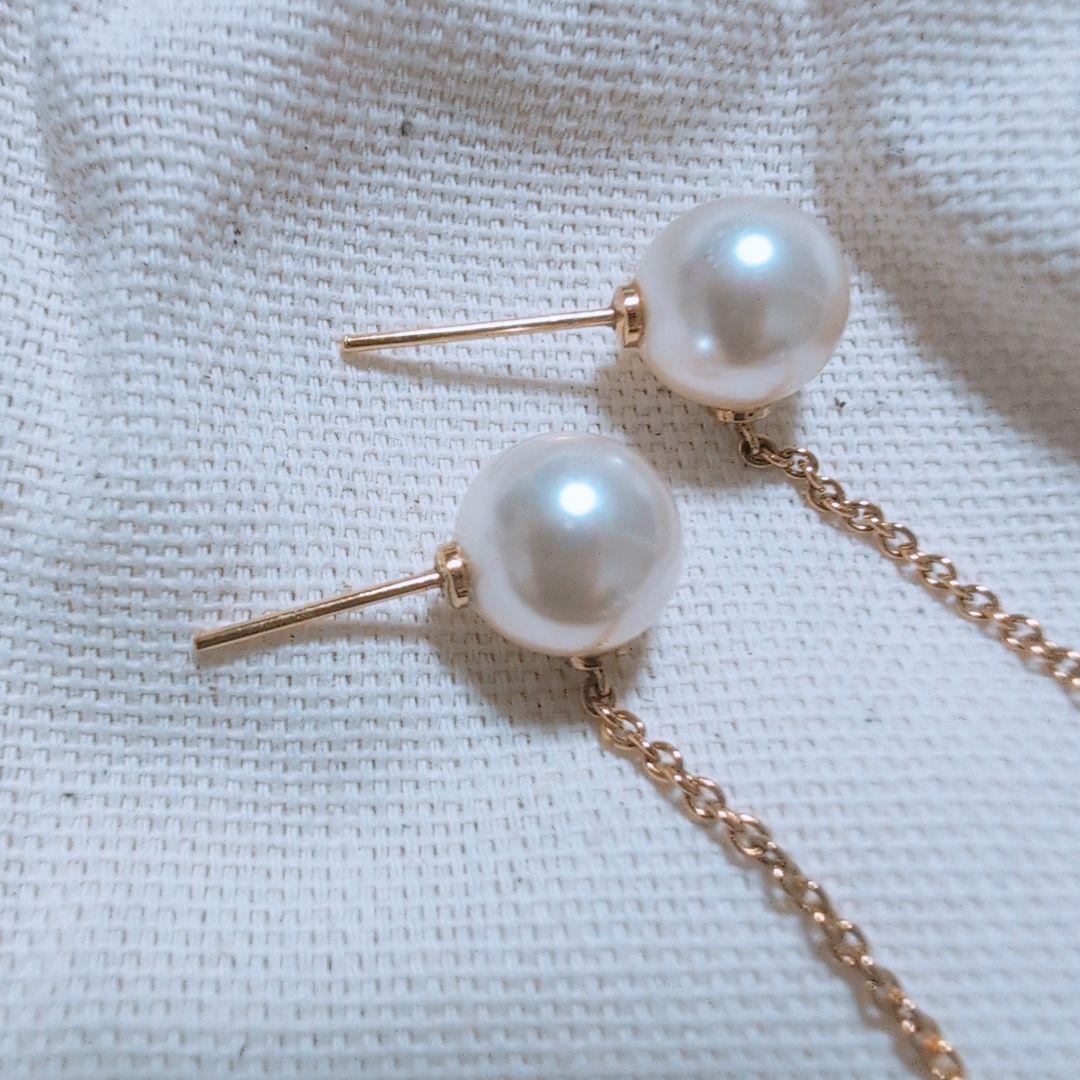 ゴールド ドロップピアス