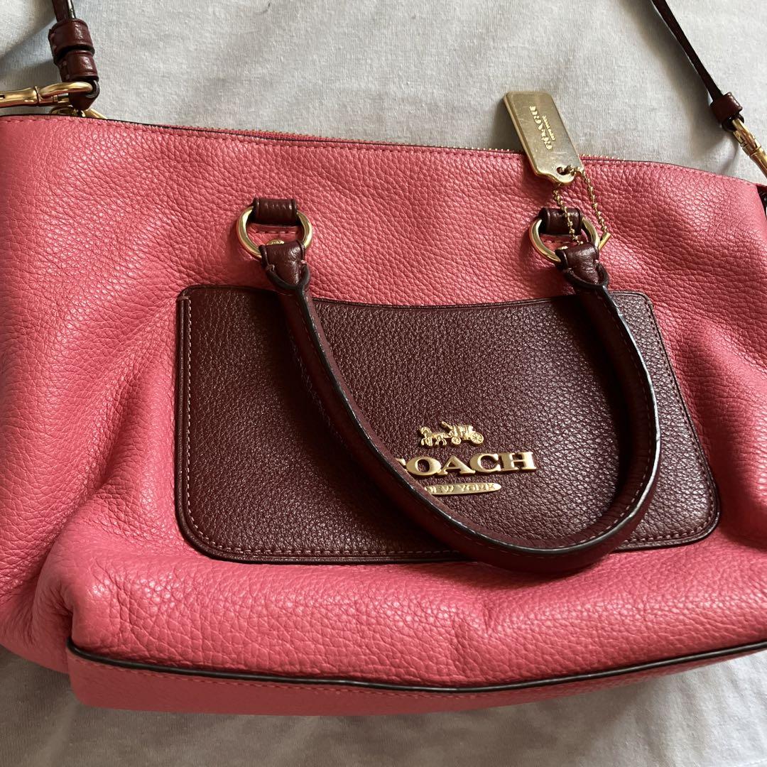 ✨️美品✨️ COACH コーチ ショルダーバッグ ピンク レザー コーチ COACH コーチ レザーバッグ COACH アウトレット キャミー