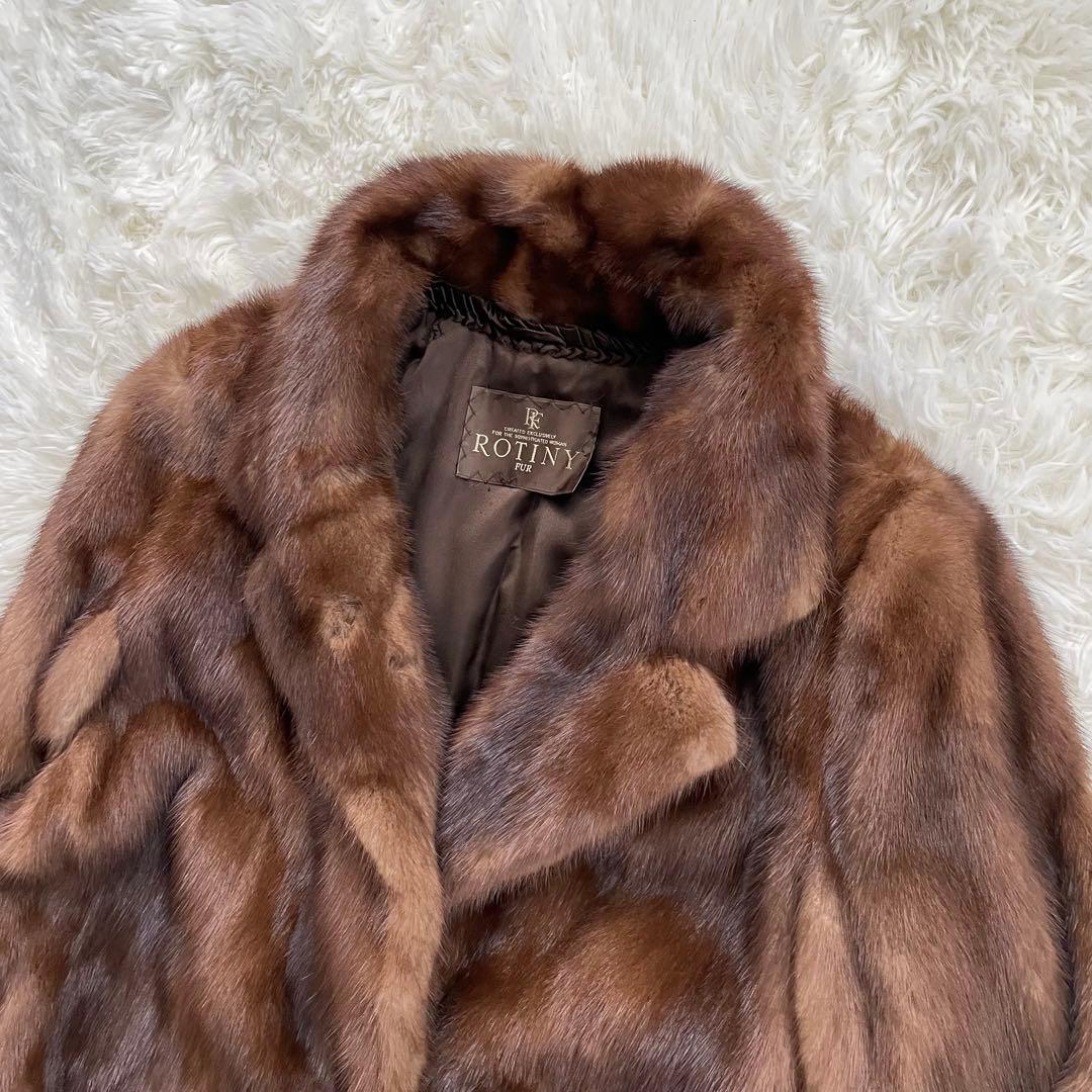 ROTINY ミンク ファーコート ミドル丈 サイズ11 毛皮 ROTINY ミンク ファーコート ミドル丈 サイズ11 毛皮 毛皮 rotiny