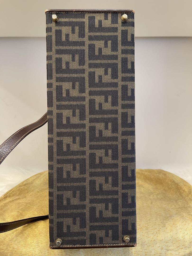 FENDI ほぼ未使用 フェンディ ダイヤルロック バニティ ズッカ