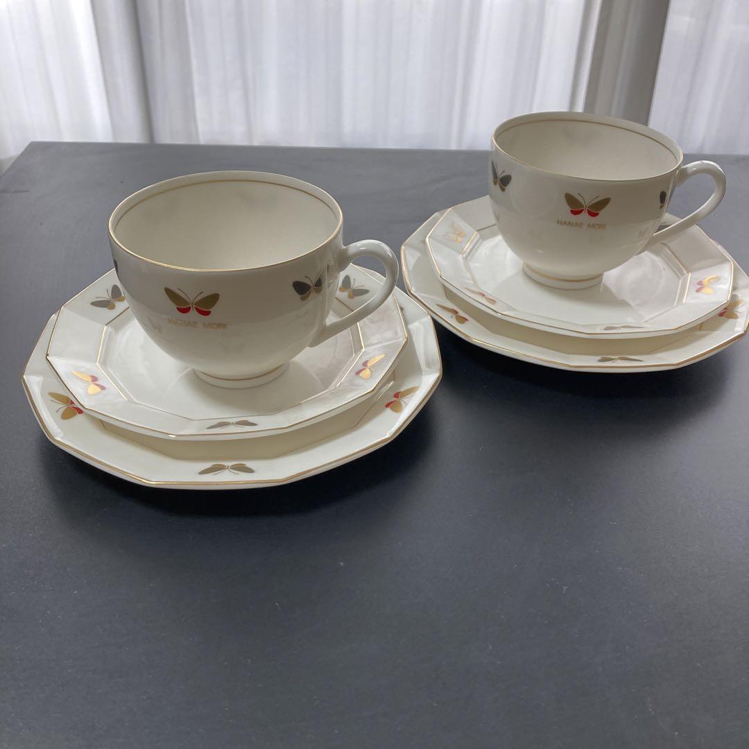 ハナエモリカップ&ソーサデザート皿2客セット