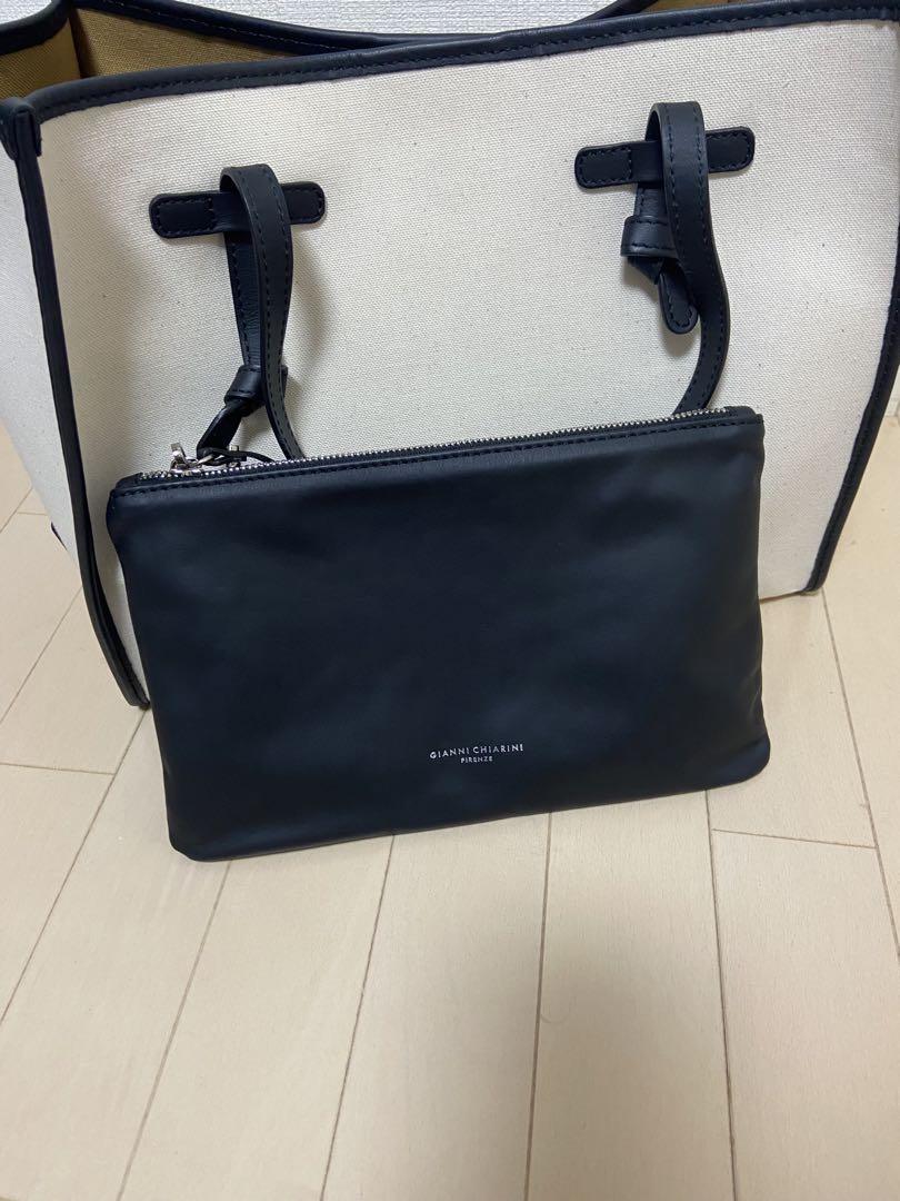美品GIANNI CHIARINI Panna-Safari トートバッグ
