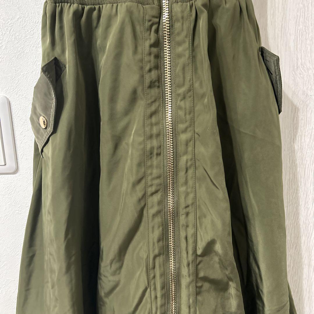 RISLEY リズレー ノースリーブワンピース カーキオレンジ