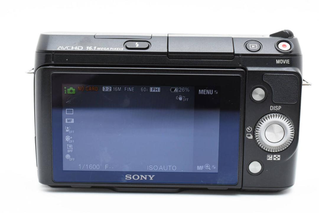 シャッター数2600回 良品 SONY NEX-F3 ブラック レンズセット