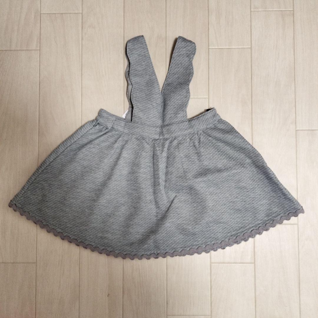 メゾピアノ ジャンパースカート べべ カーディガン ベレー帽 3点セット メゾピアノ ジャンパースカート べべ カーディガン ベレー帽 3点セット