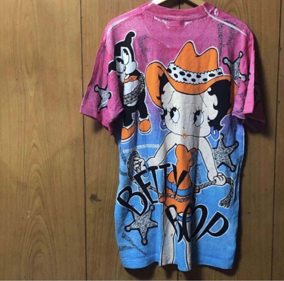 90s Betty Boop ベティブープ 両面プリント Tシャツ USA製
