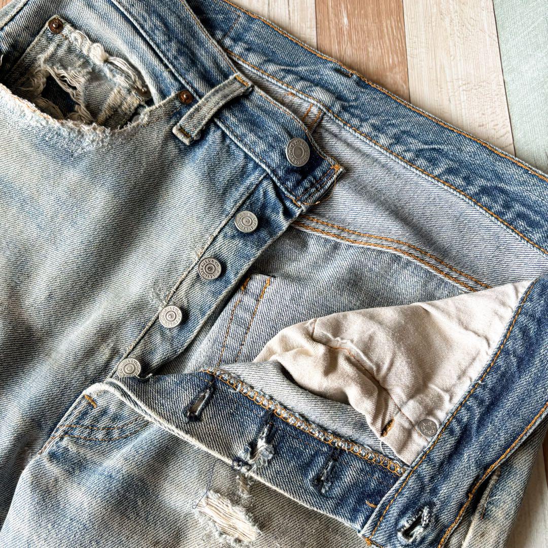 【雰囲気抜群!!】70s Levis 501 66前期 デニムパンツ W32