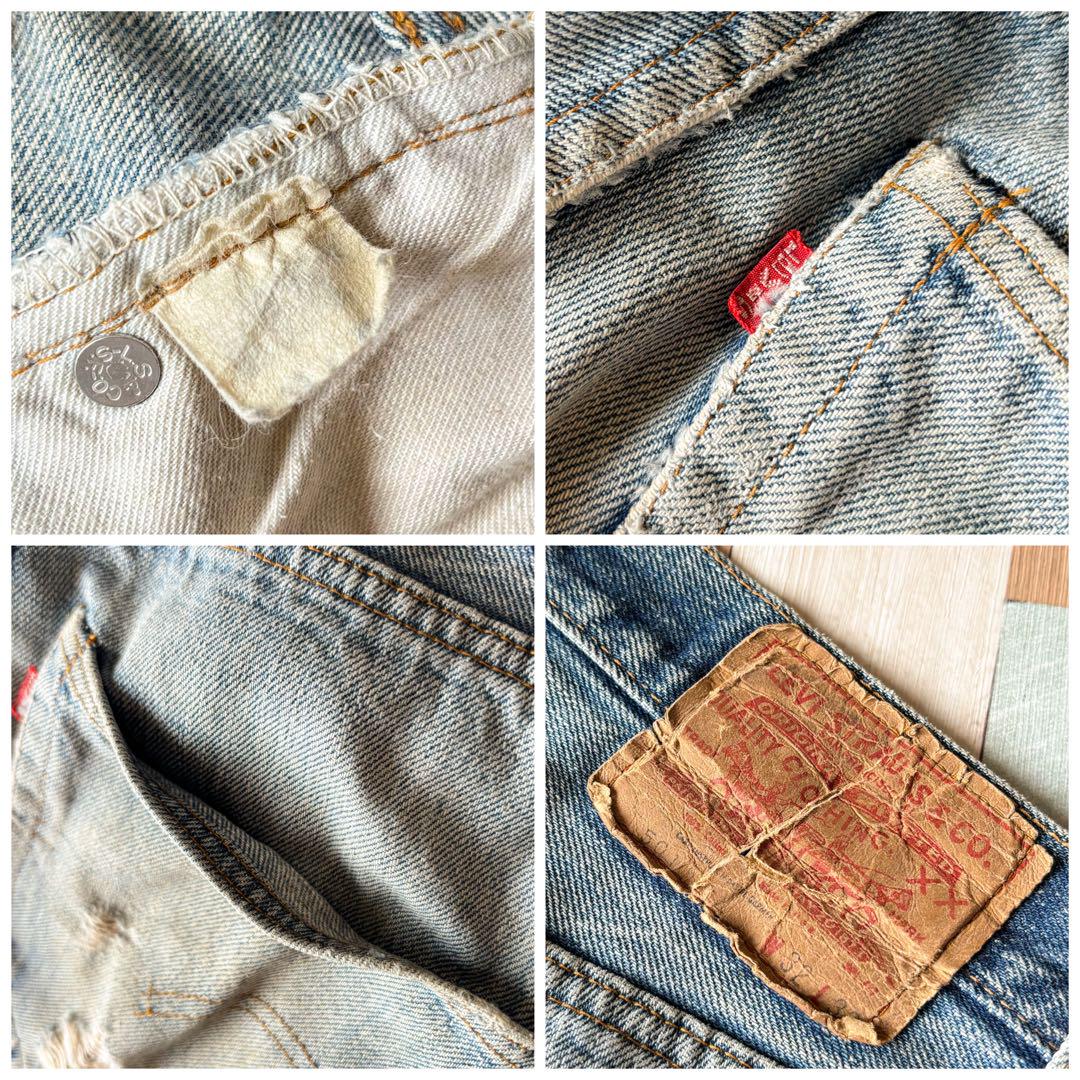 【雰囲気抜群!!】70s Levis 501 66前期 デニムパンツ W32