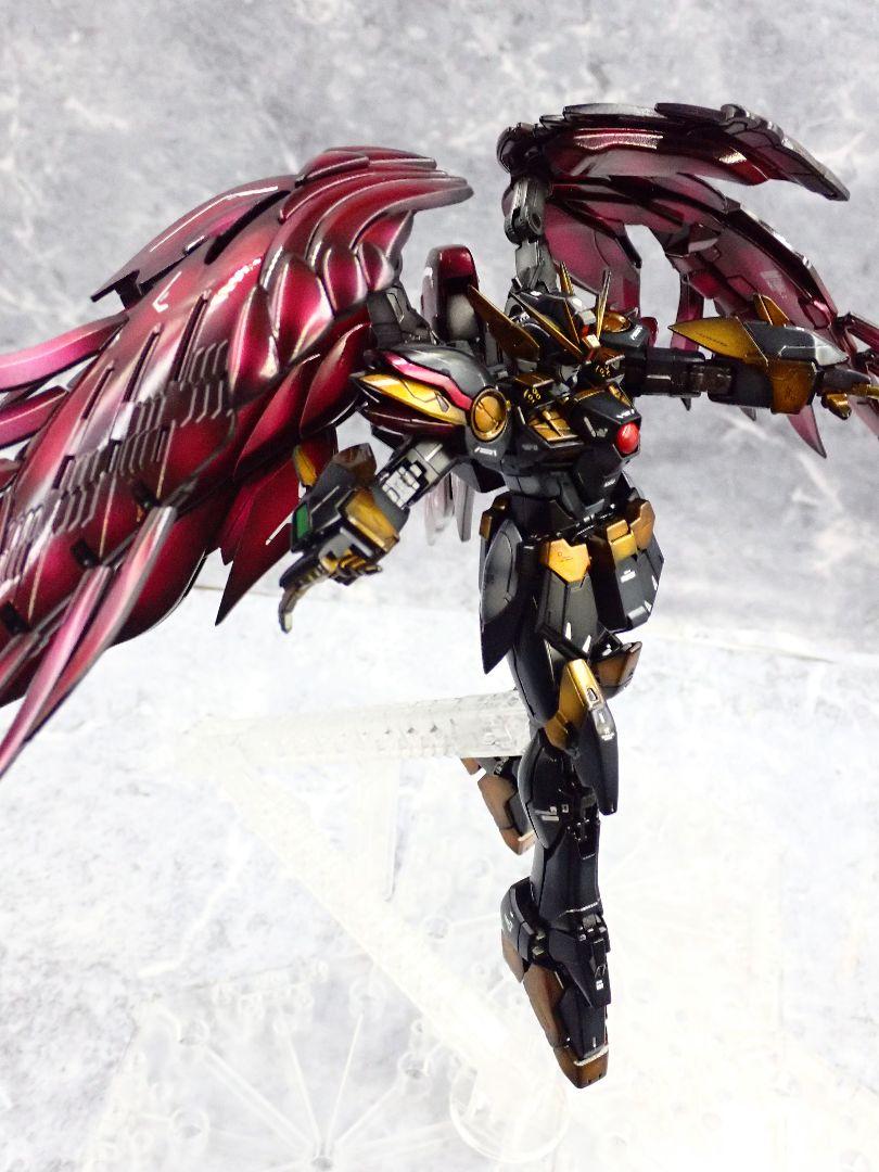 RG ウイングガンダムゼロリベリオンガンプラ 全塗装 完成品 RG ウイングガンダムゼロリベリオン 全塗装 ガンプラ 塗装済
