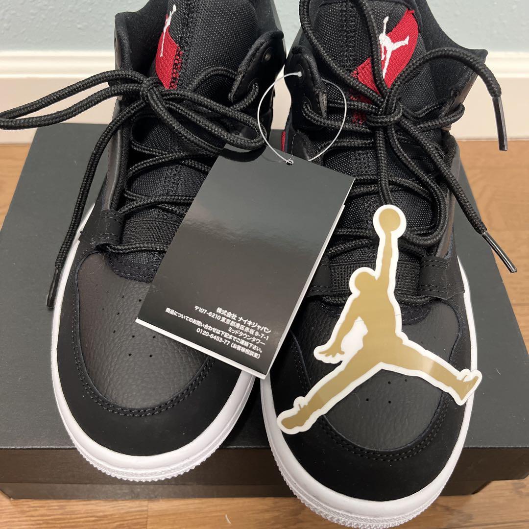 24㎝　Jordan ブラック/レッド ハイカットスニーカー 新品