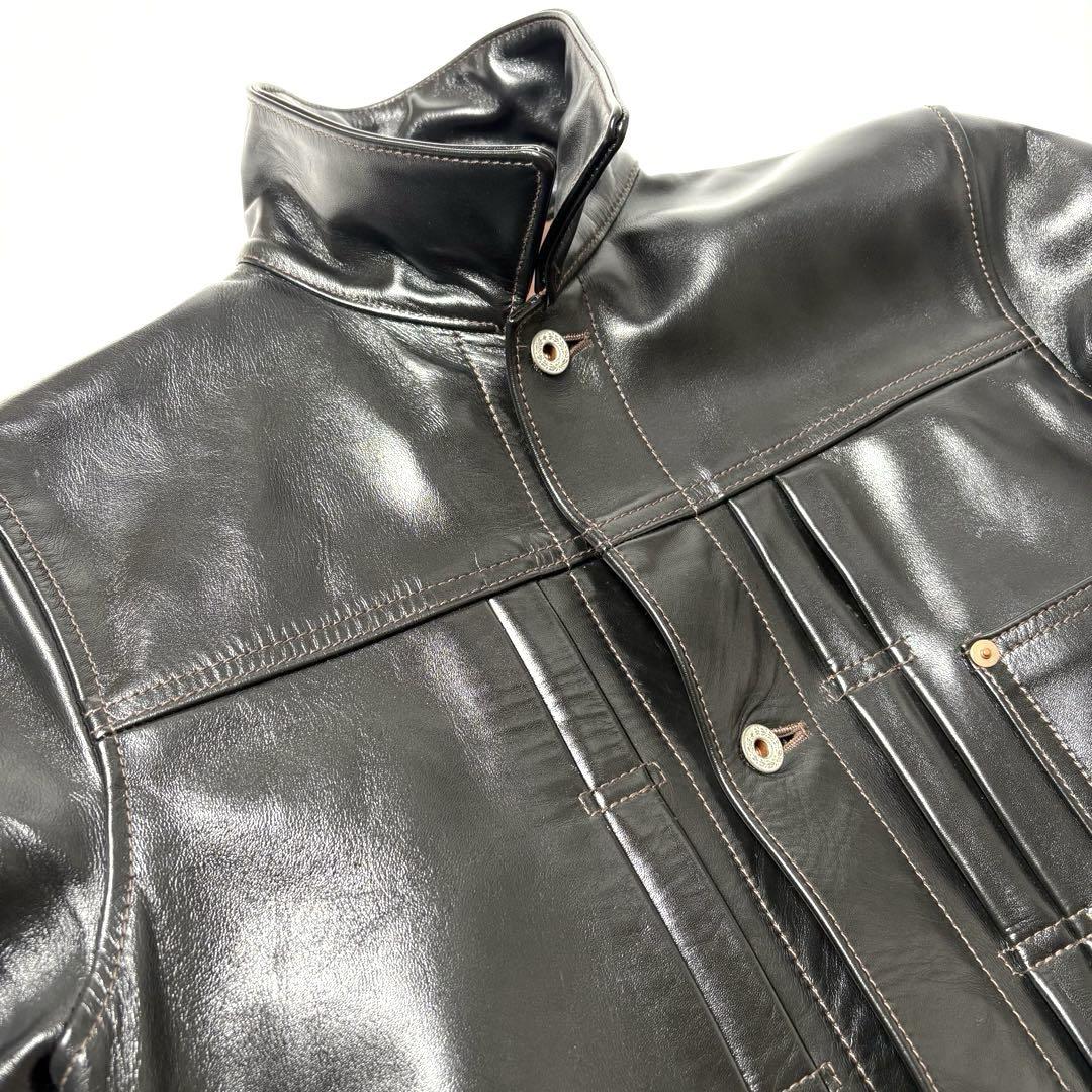 【日本製】Y’2LEATHER x UNIQUE レザージャケット 黒 36