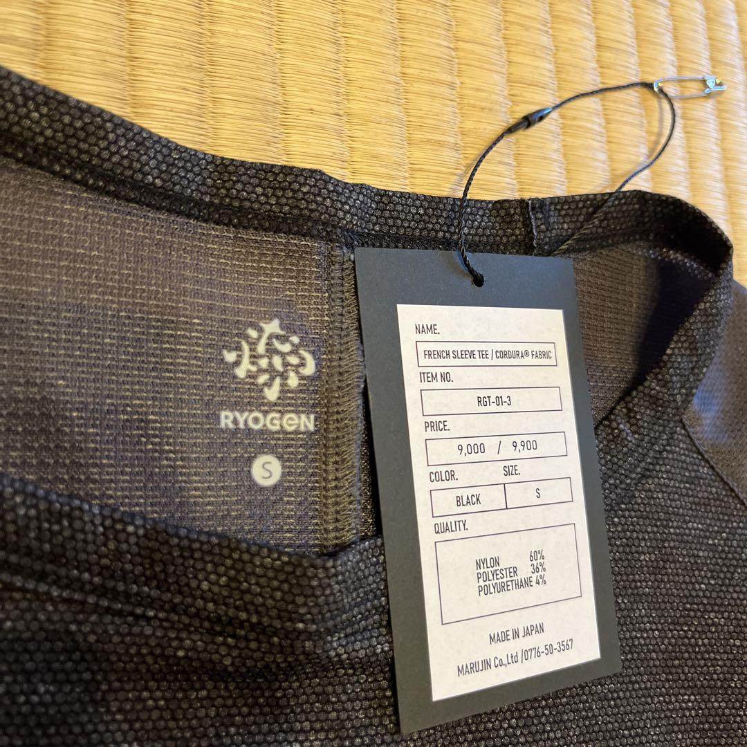 【美品】RYOGEN フレンチスリーブシャツ S ブラック