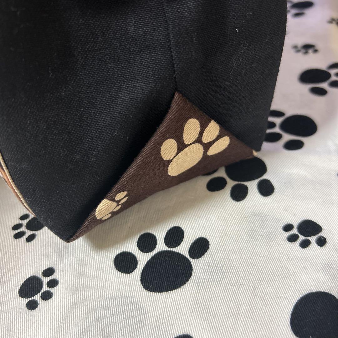 ハンドメイド パネル生地ポケットトートバッグ猫ちゃん柄 - メルカリ