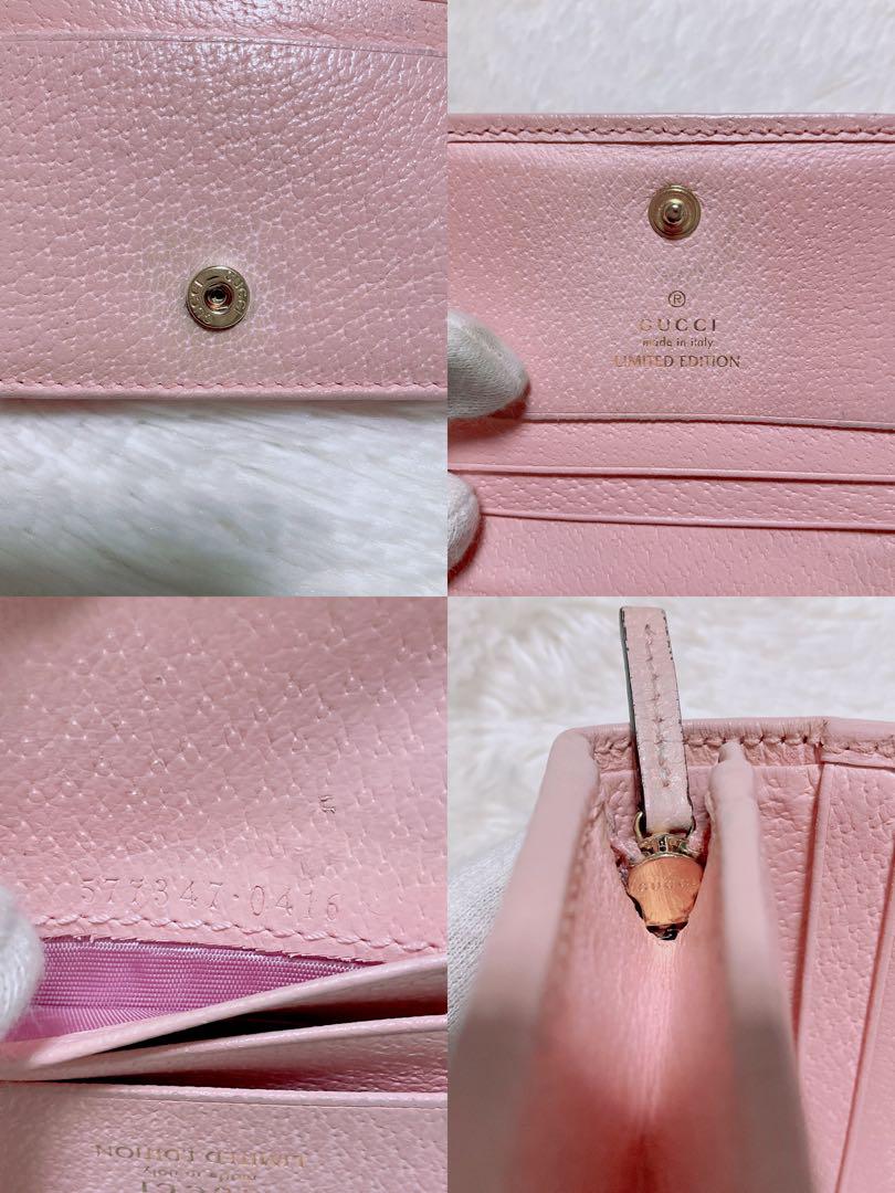 クールな価格でホットなピック 二つ折り財布 ♡美品♡グッチ ピンク マーモント キャンバス 小物