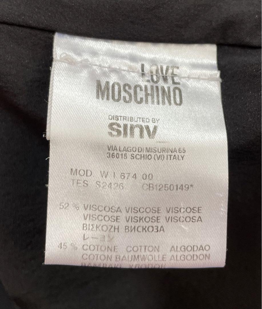 【極美品】LOVEMOSCHINO　ジャケット　ハートポケット　黒　Sサイズ