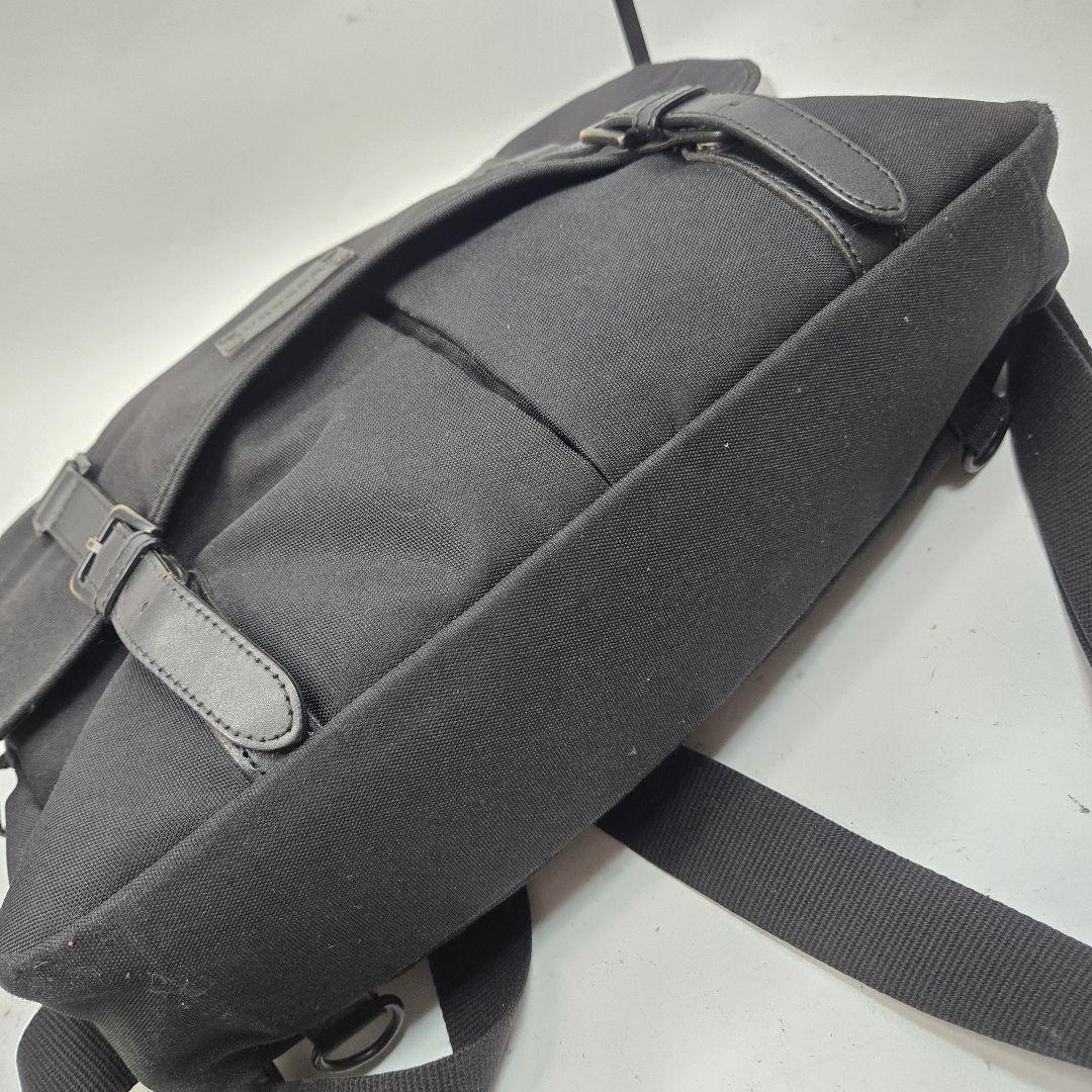 極美品 BURBERRY 2way メッセンジャーバッグ キャンバス A4可能