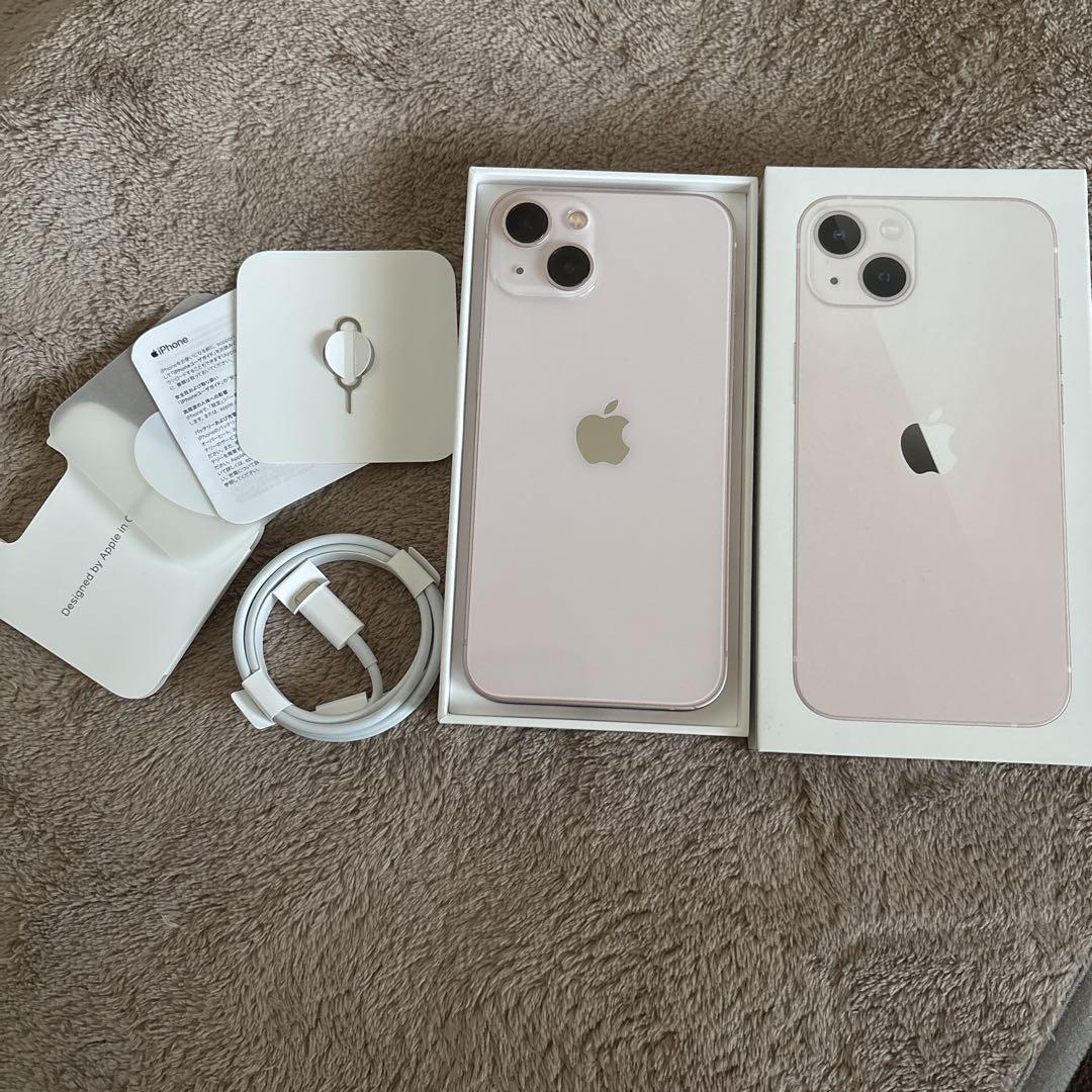 iPhone13 ピンク　128GB SIMフリー　付属品あり