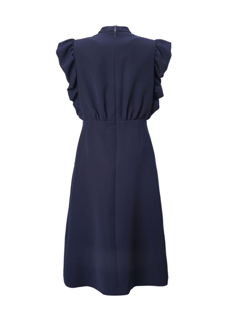 ボーダーズアットバルコニー BALLOON FRILL SLEEVE DRESS